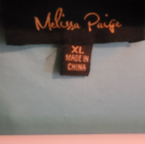 Great condition- long teal/blue dress with short slip under. Size XL - Picture 3 of 3